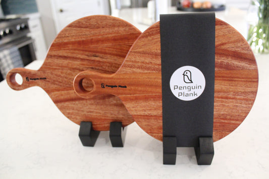 Round Mahogany Cheese Board