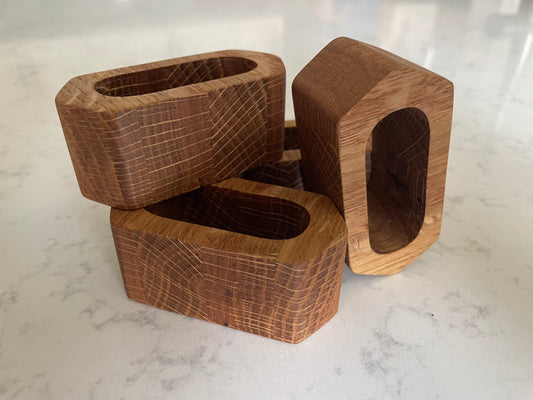 Oblong Wood Napkin Rings