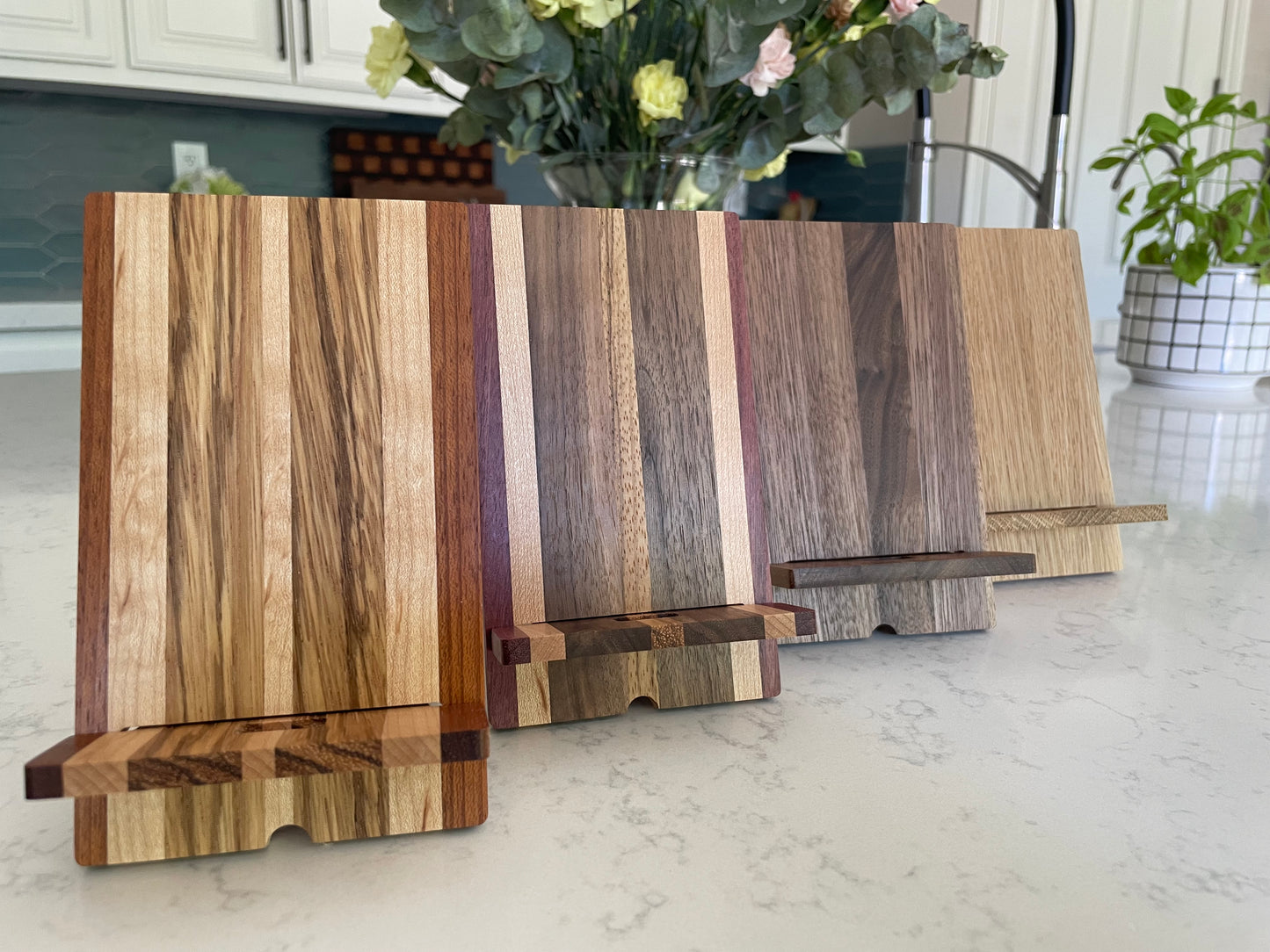 Portable Hardwood Phone Stand