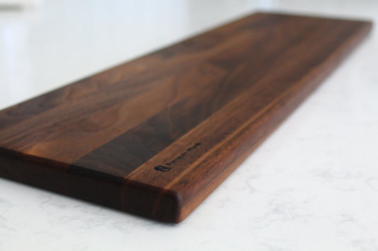 Walnut charcuterie board.