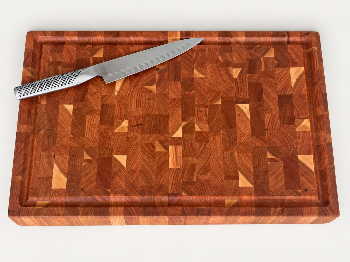 End Grain Cutting Board - handcrafted hardwood - view 5