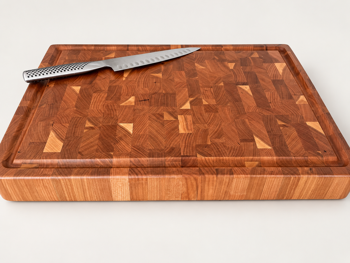 End Grain Cutting Board - handcrafted hardwood - view 6