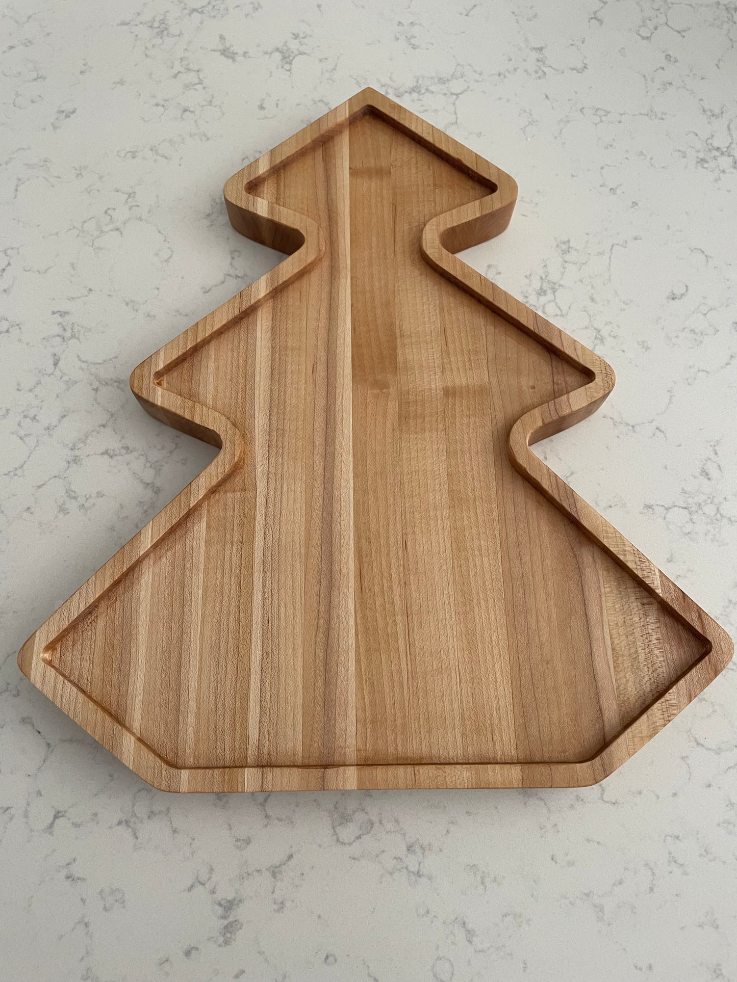 Holiday Tree Tray – Brown Maple