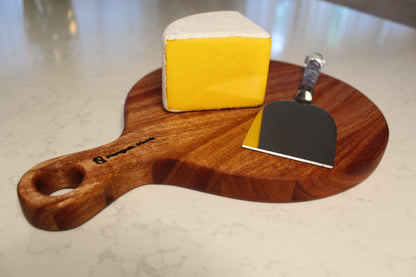 Round Mahogany Cheese Board