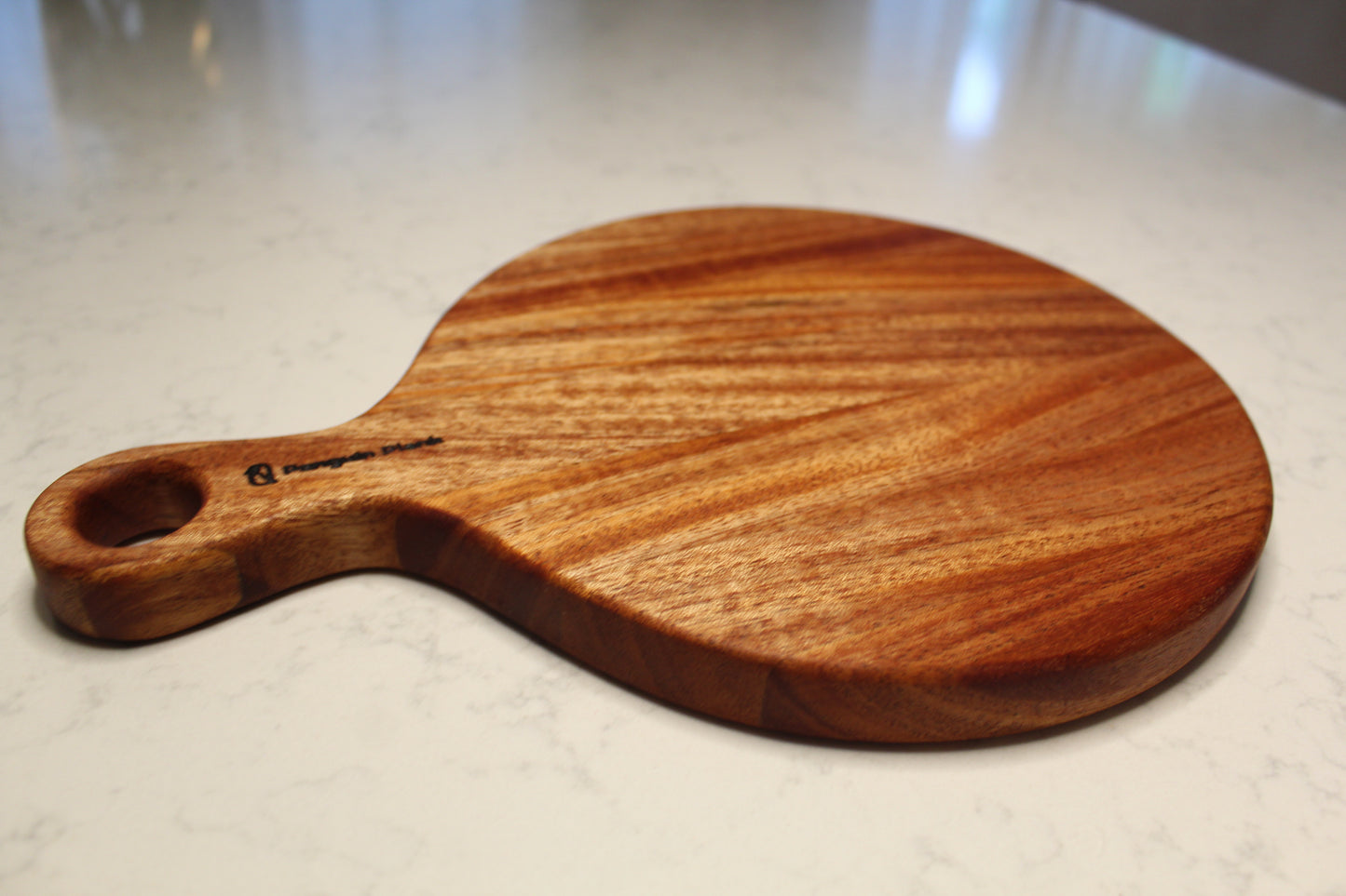 Round Mahogany Cheese Board