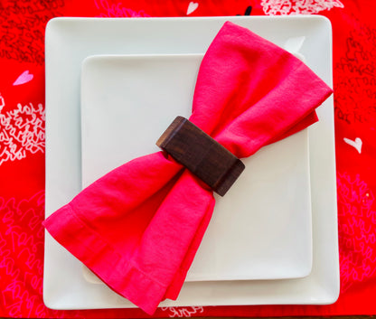 Oblong Wood Napkin Rings
