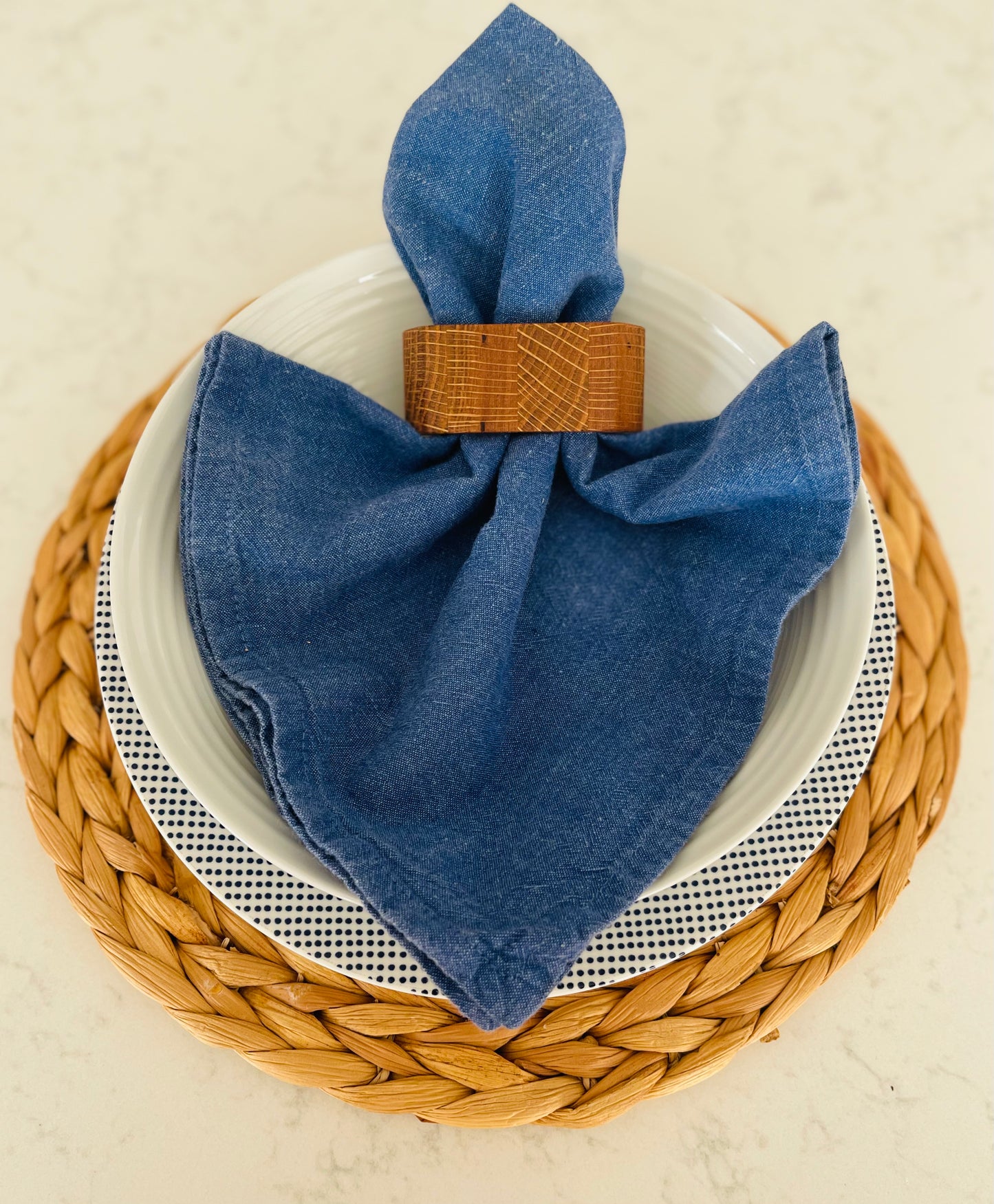 Oblong Wood Napkin Rings