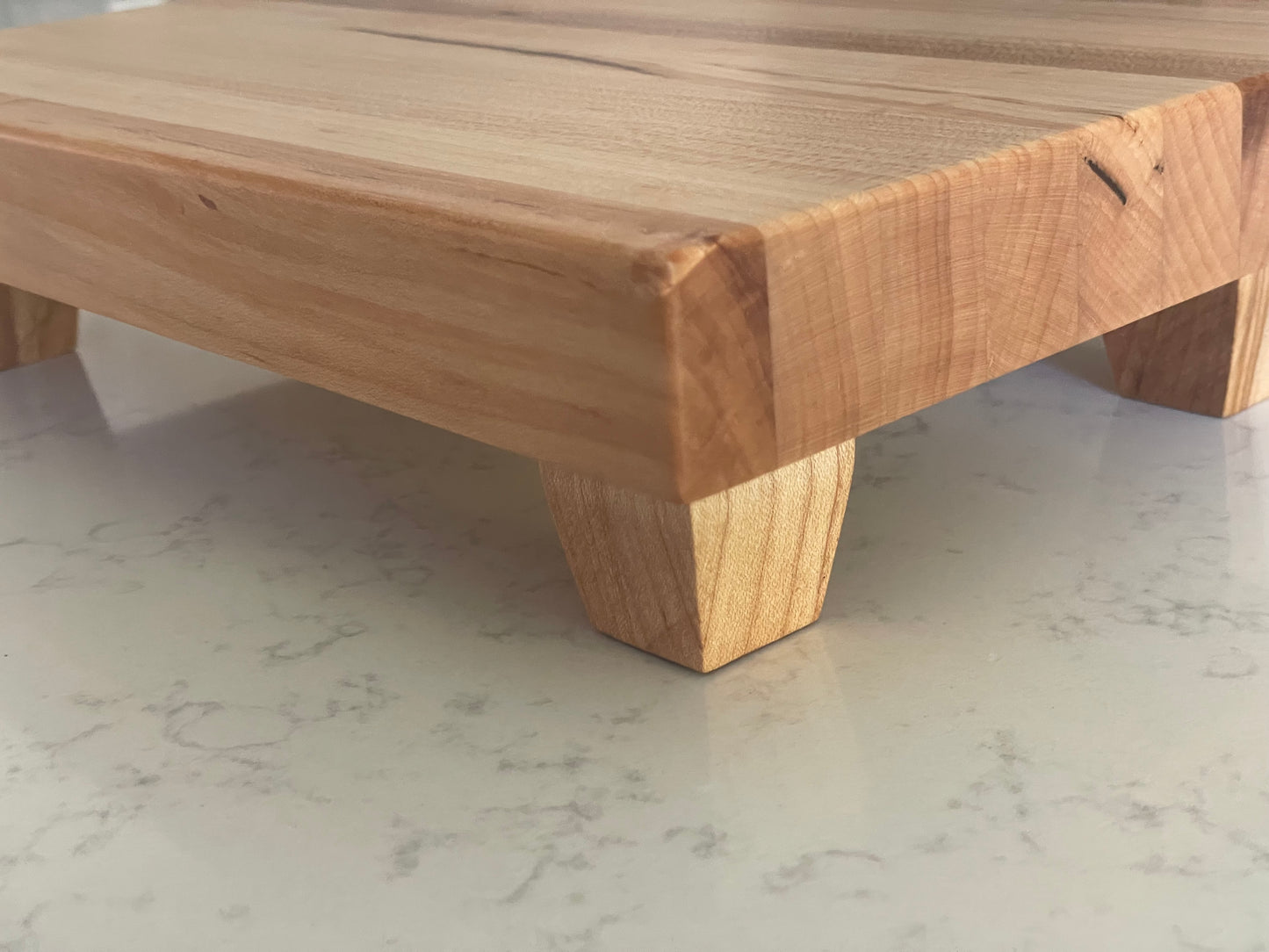 Handcrafted Wood Kitchen Riser | Maple, Walnut, Cherry, and Brown Maple Countertop Stands