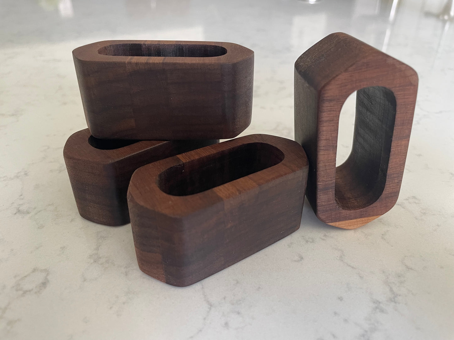 Oblong Wood Napkin Rings