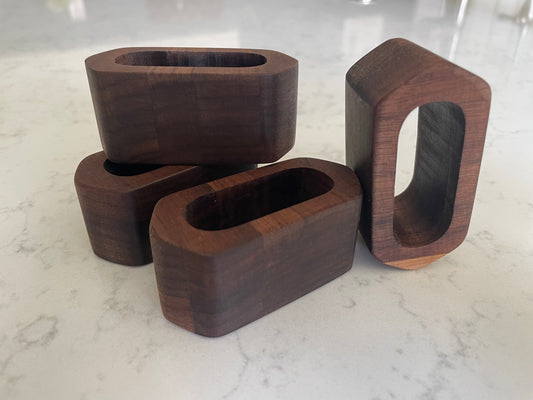 Oblong Wood Napkin Rings