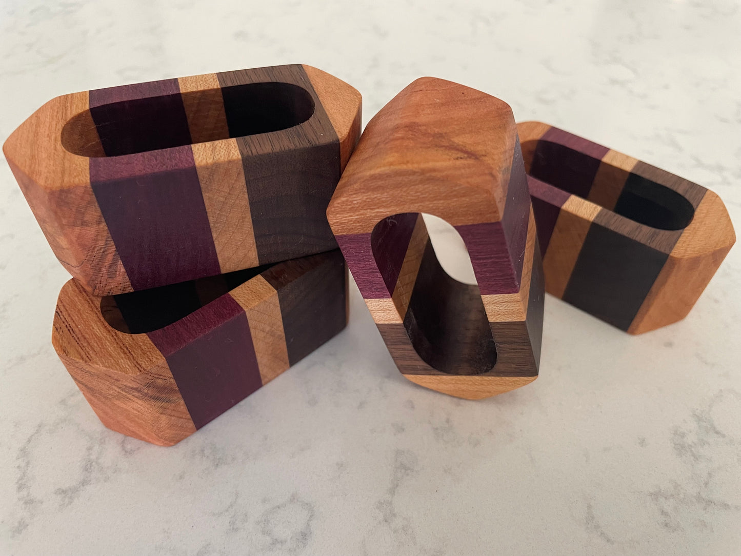 Oblong Wood Napkin Rings