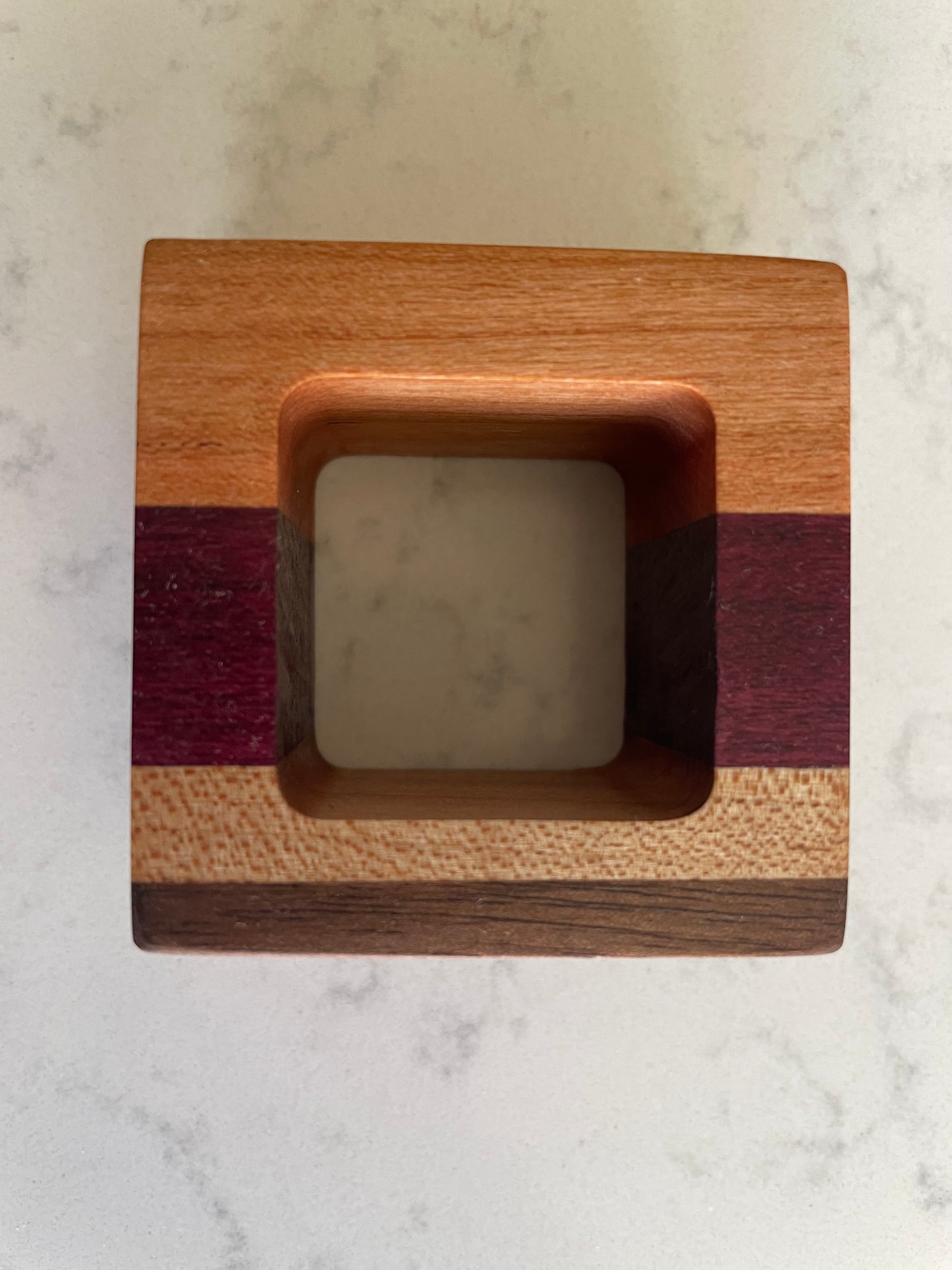 Square Hardwood Napkin Rings
