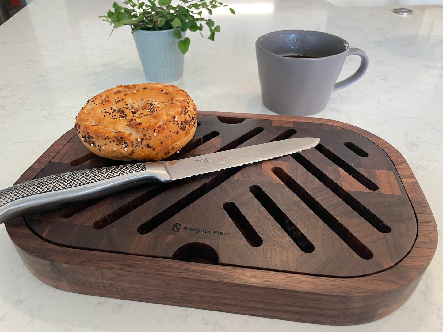 Crumb-Catching Bread Board