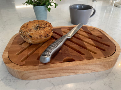 Crumb-Catching Bread Board