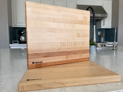 Handmade Wood Cheese Board – Walnut or Maple Charcuterie Board – 12x10 Serving Board for Cheese, Wine & Appetizers