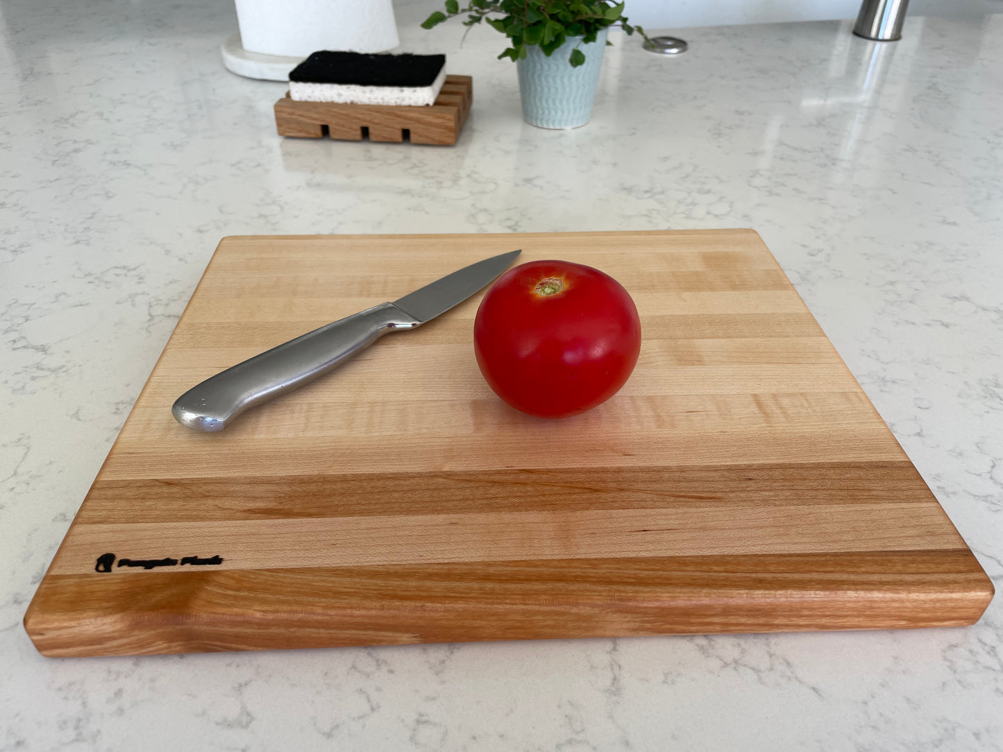 Handmade Wood Cheese Board – Walnut or Maple Charcuterie Board – 12x10 Serving Board for Cheese, Wine & Appetizers