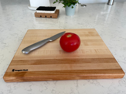 Handmade Wood Cheese Board – Walnut or Maple Charcuterie Board – 12x10 Serving Board for Cheese, Wine & Appetizers