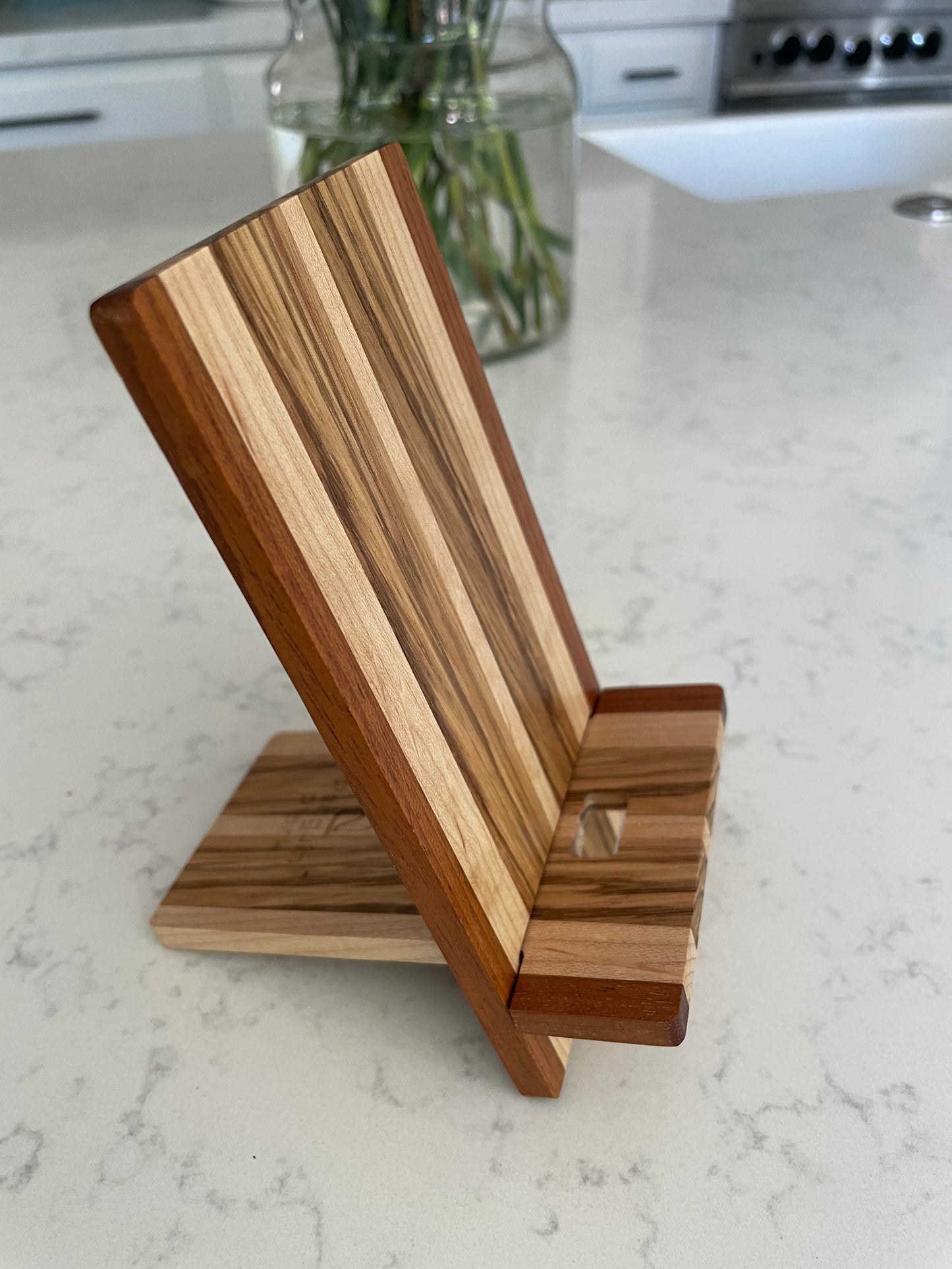 Portable Hardwood Phone Stand