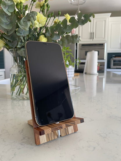 Portable Hardwood Phone Stand