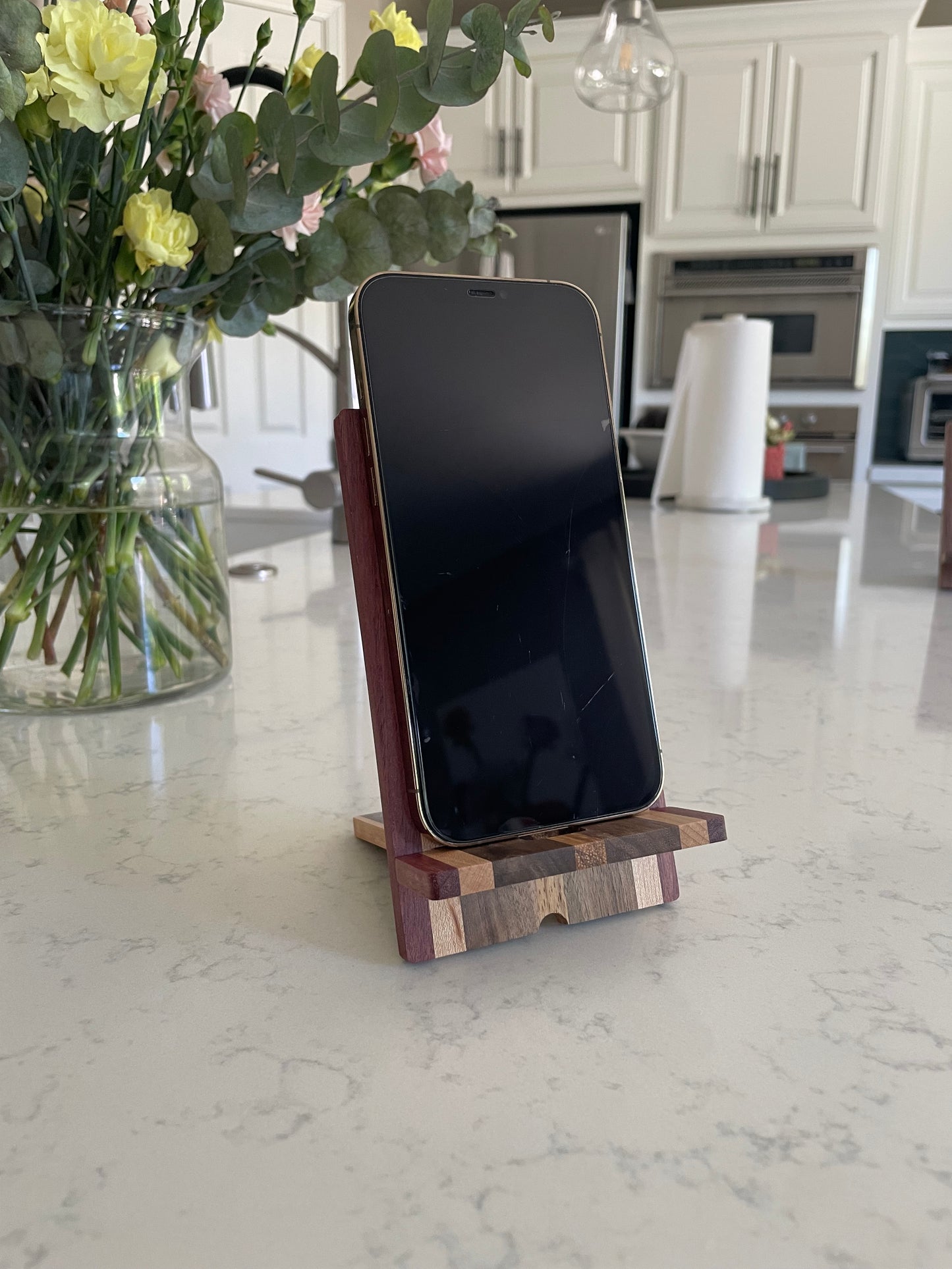 Portable Hardwood Phone Stand