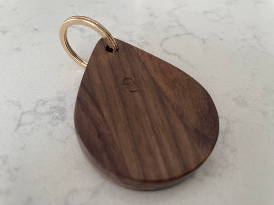 Magnetic Wooden AirTag Keychain