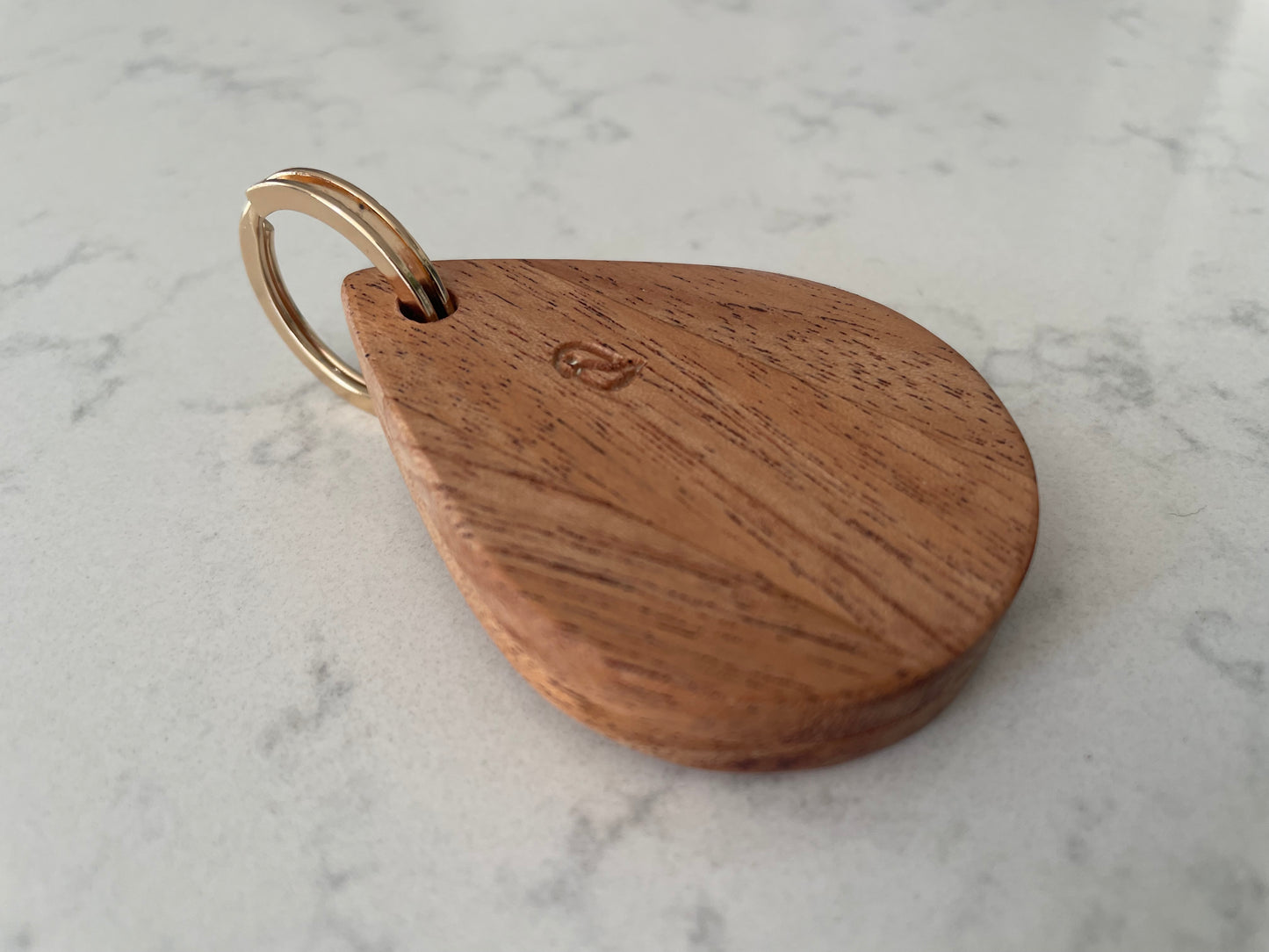 Magnetic Wooden AirTag Keychain