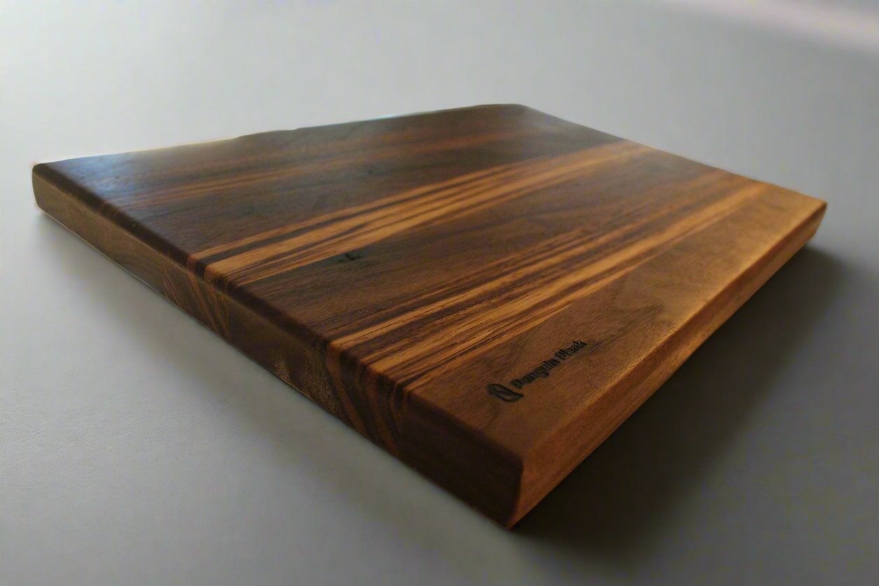 Walnut and zebrawood cheeseboard.